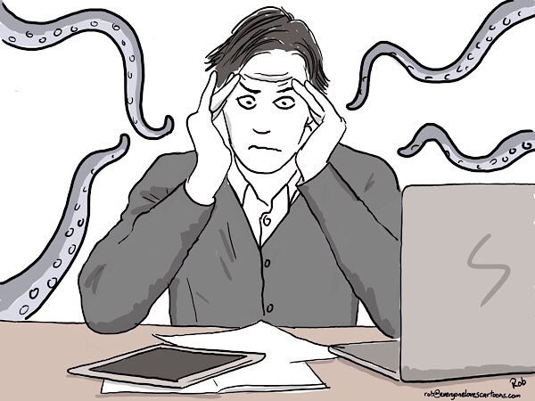 Instituting ‘bring your pet to work day’ on Fridays was turning out to be a mistake.