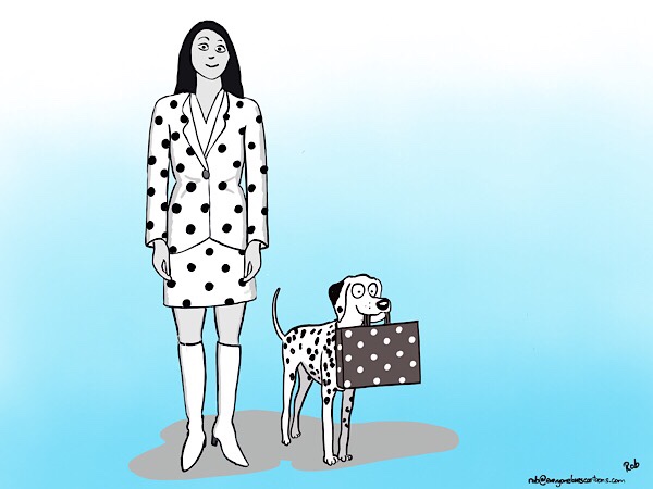…this may the first time that a Dalmatian has appeared in a business stock image.