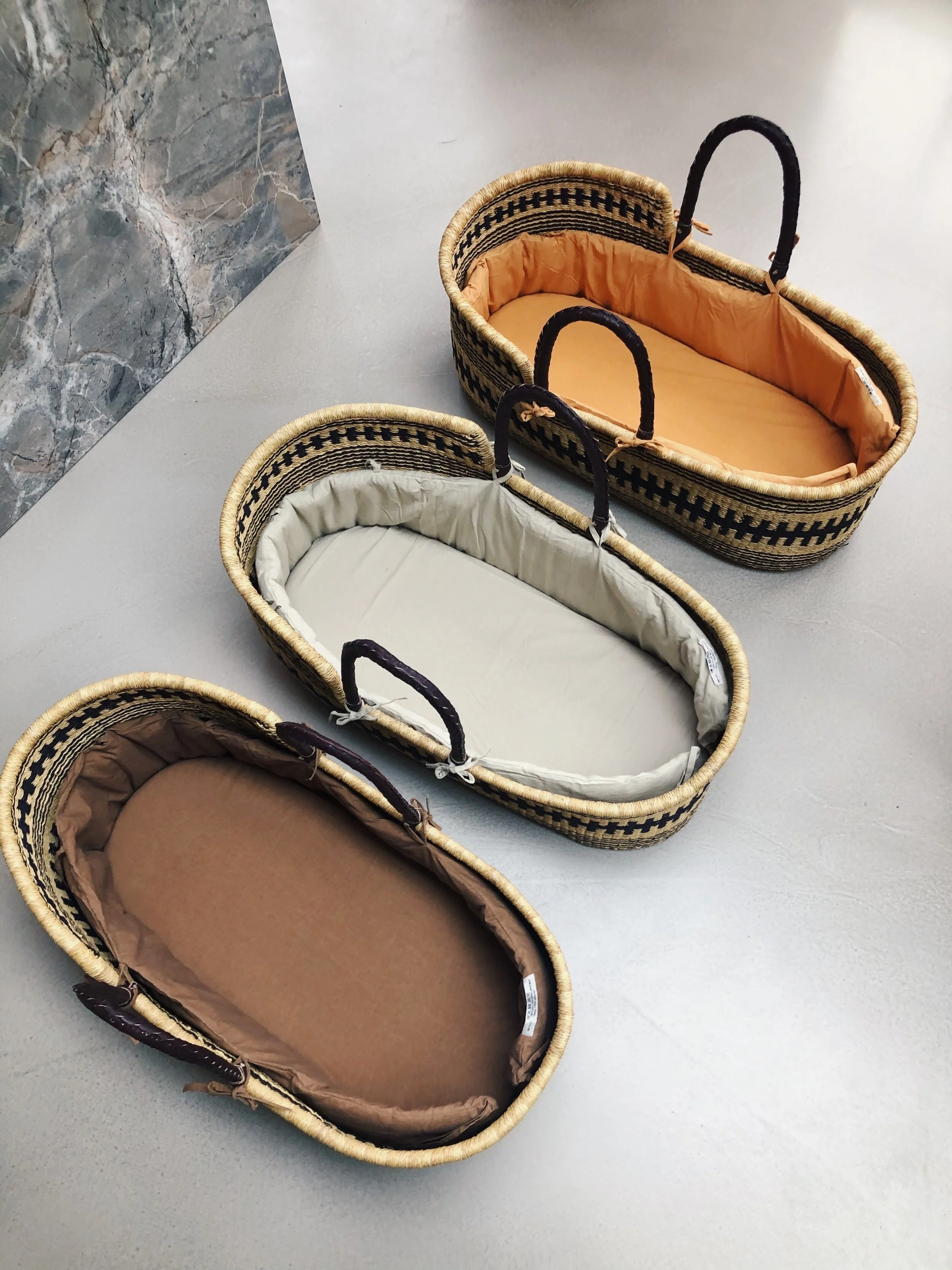 Nana in plant dyed bedding.JPG