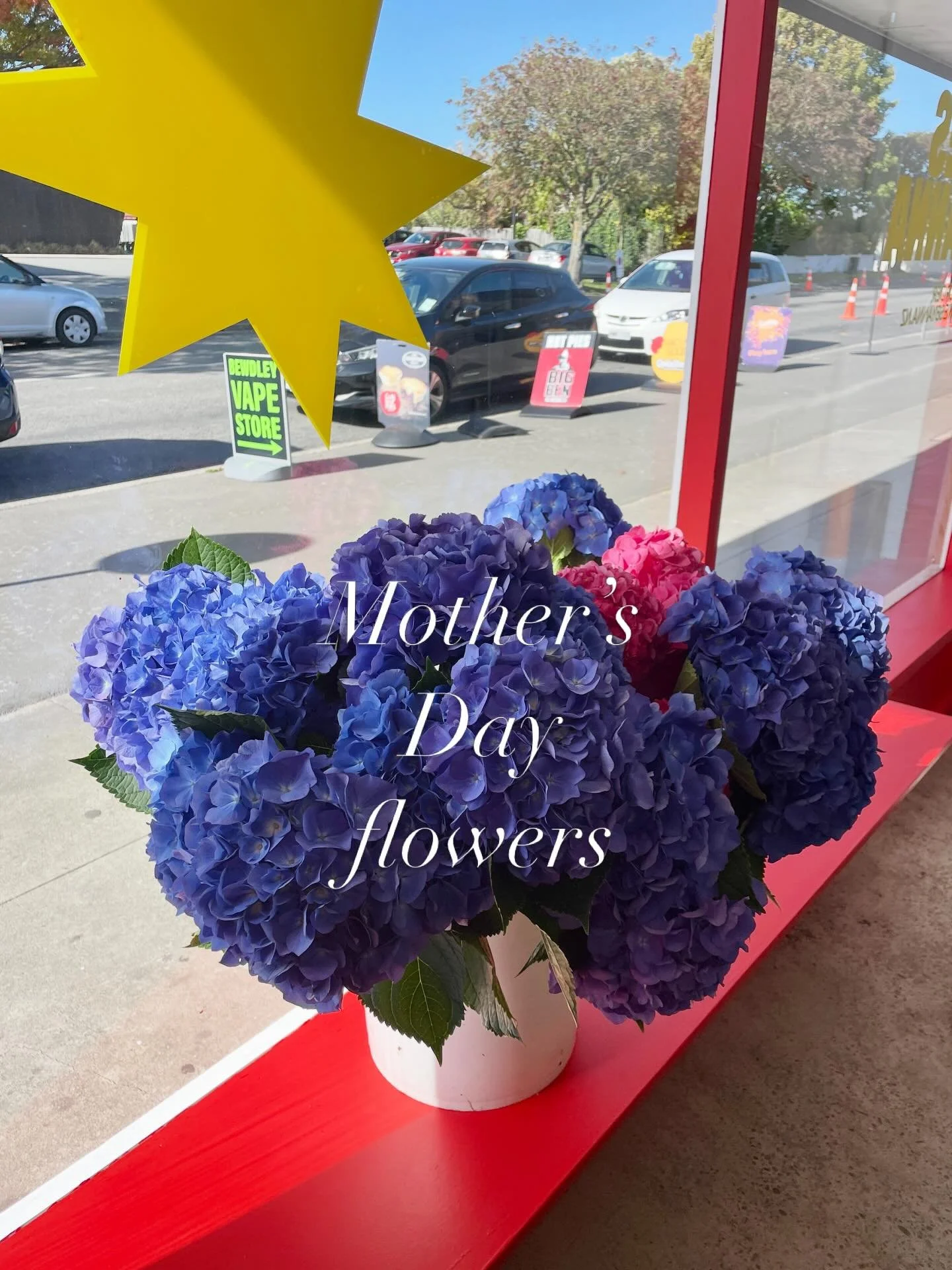 Keeping it simple but STUNNIN this year for Mother&rsquo;s Day, with hydrangea bunches! These will be a mix of colours or just blue, purple / pink or MAYBE white, wrapped with a bow. If you have a colour preference add it into the notes on the order 