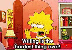 lisa simpson writing