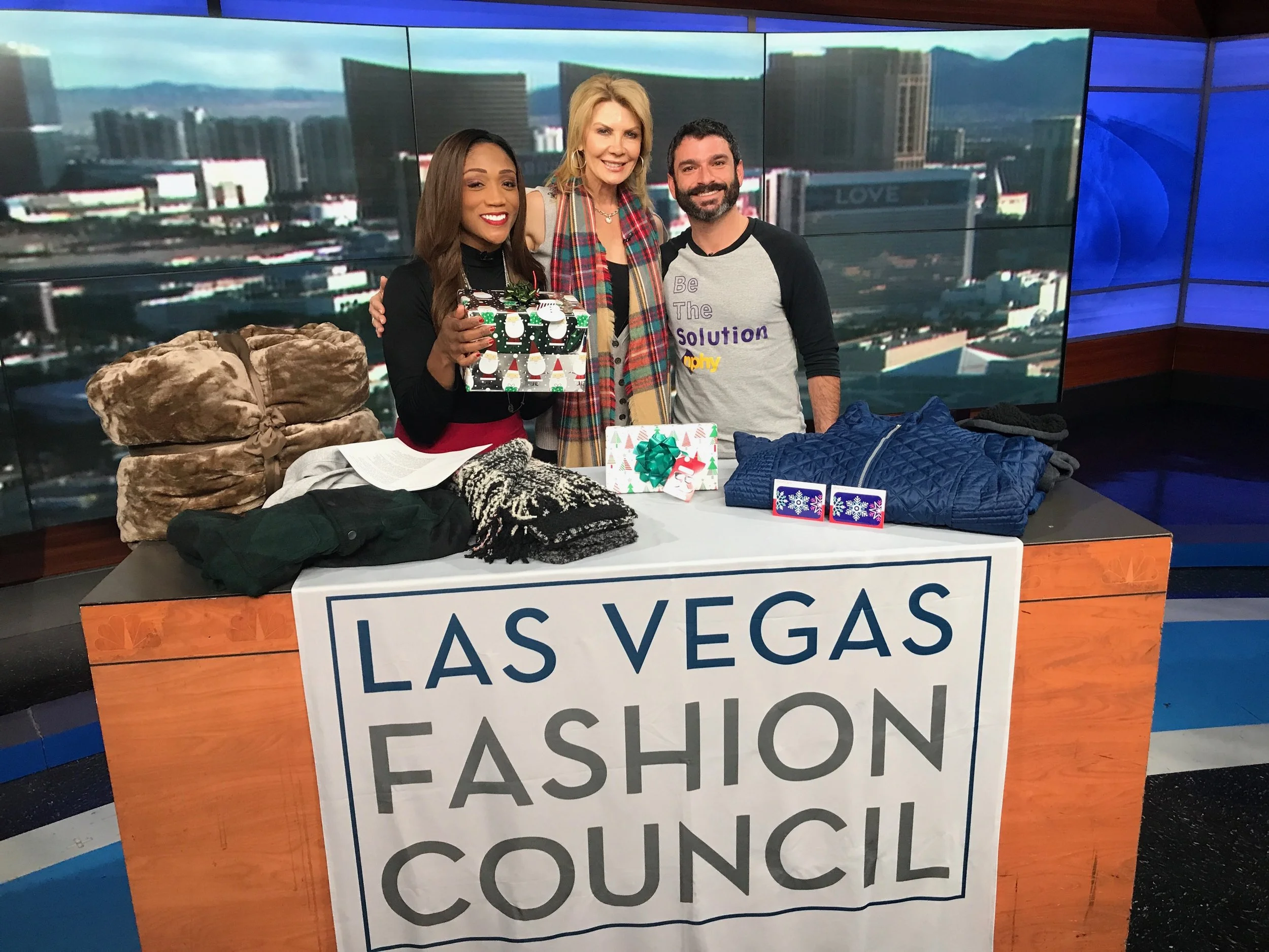 Carrie on Channel 3 Promoting NPHY and the Clothing Drive. December 21, 2017