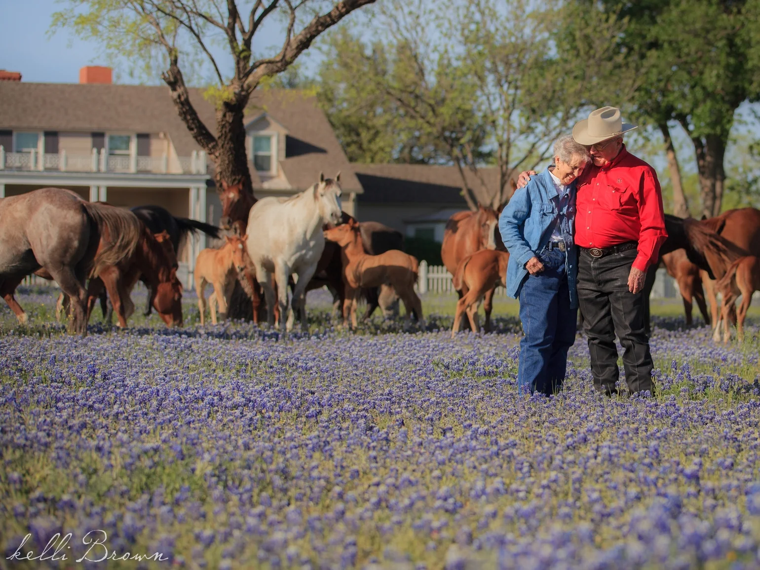 Rob & Peggy Brown at their home in Throckmorton, TX