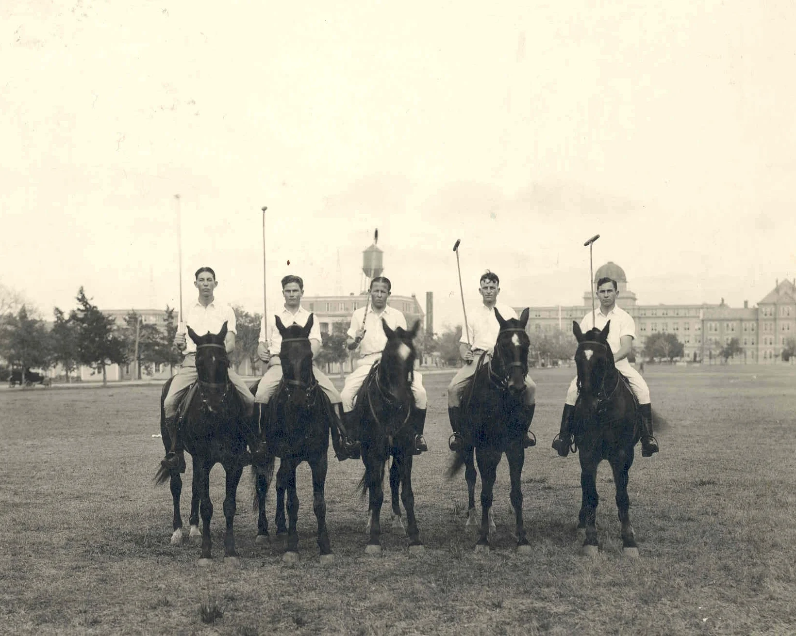 R.A. Brown on the Polo Team at Texas A&M