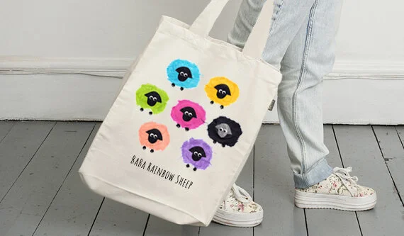 sheep tote bag