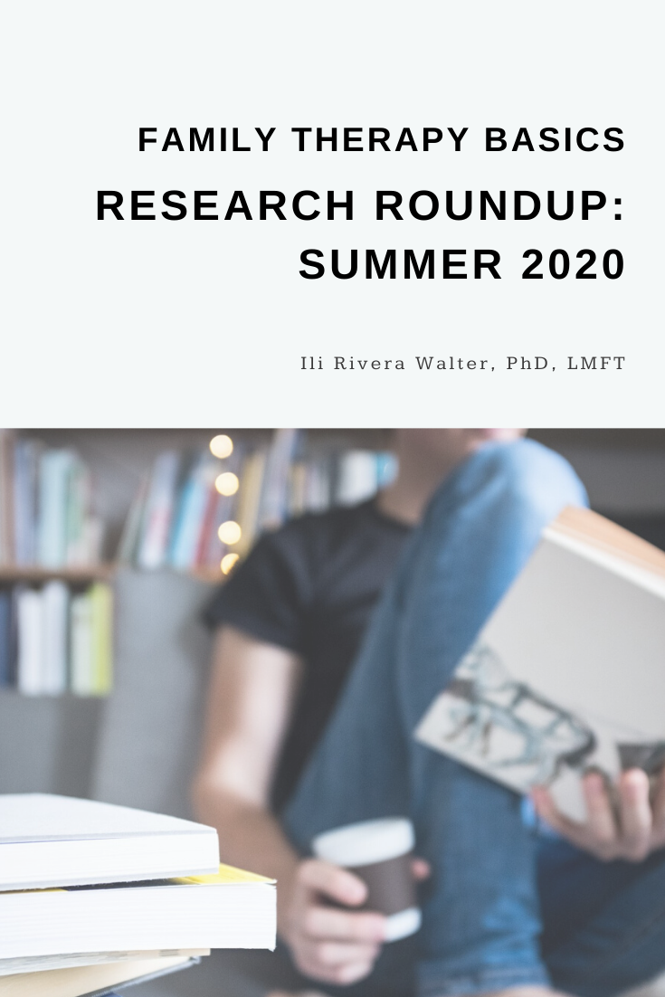 Family Therapy Basics Research Roundup: Summer 2020