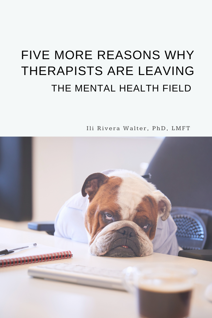 Five More Reasons Why Therapists Are Leaving The Mental Health Field