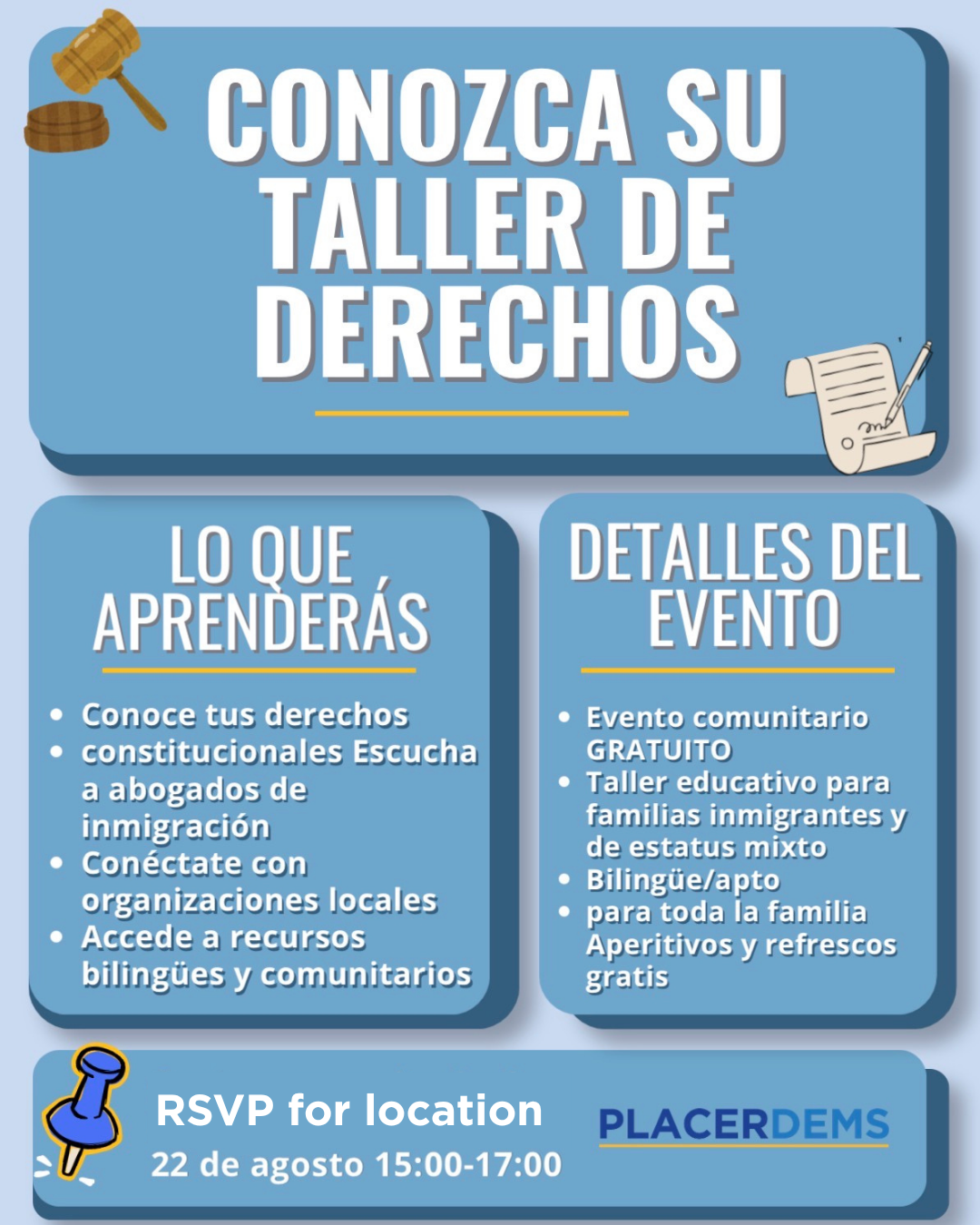 Taller Conoce Tus Derechos / Know Your Rights Workshop