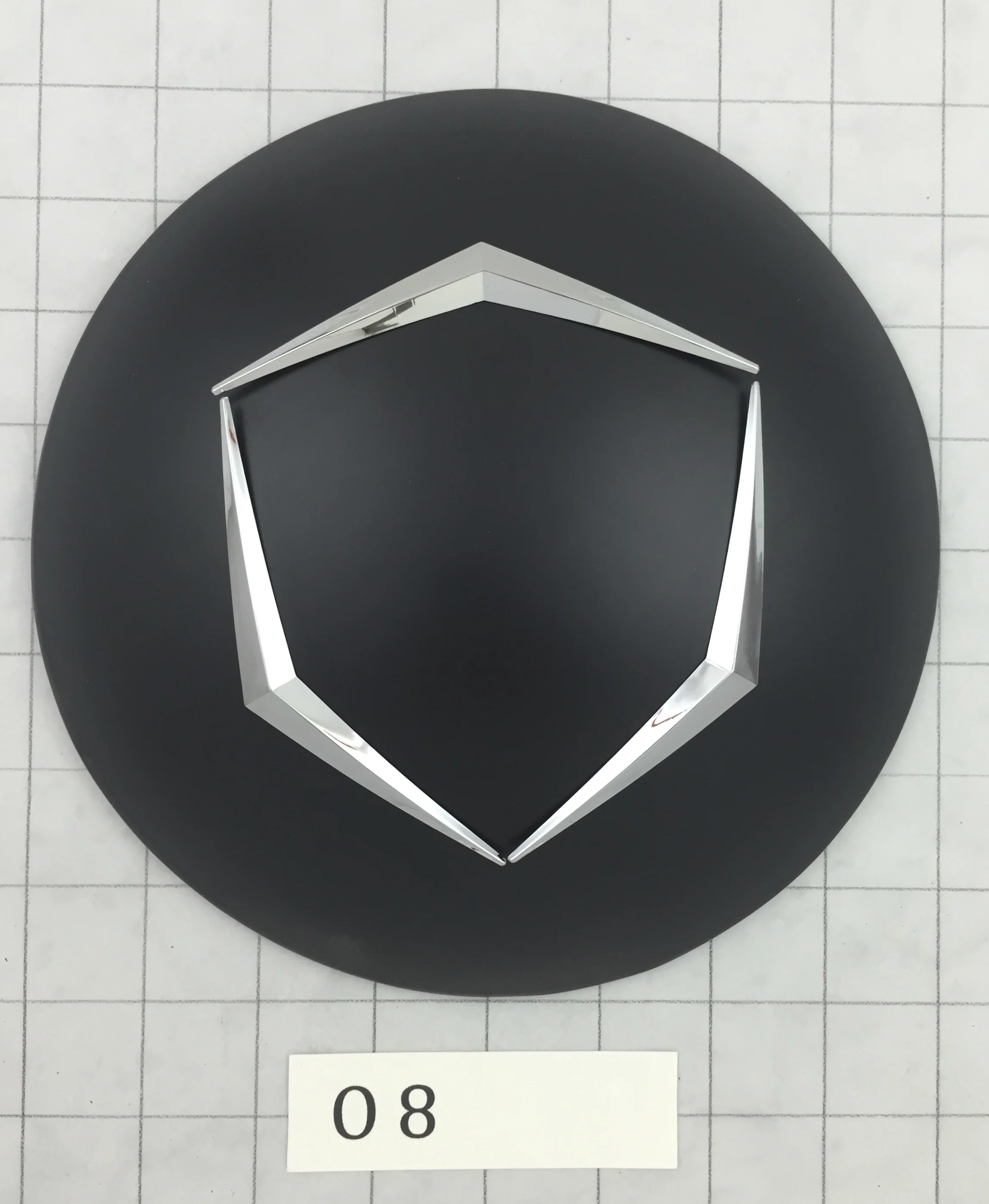 0 8 Mercedes Front Round emblem cover, 8" Circle