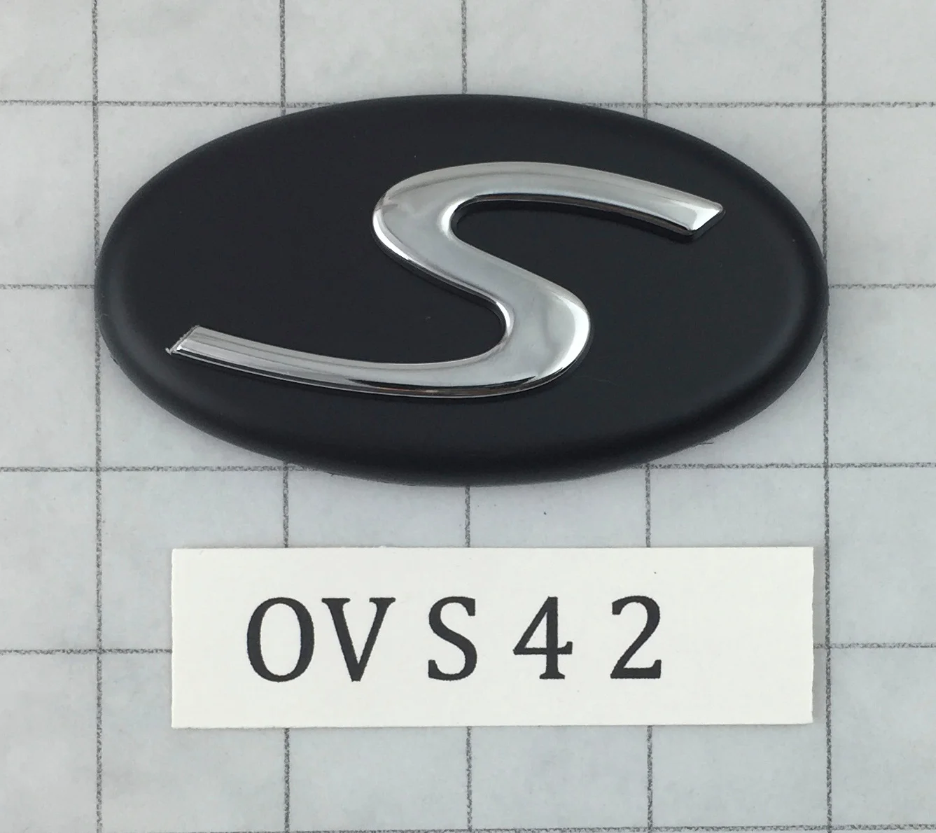 OV S 4 2 Oval Emblem cover 4" x 2"