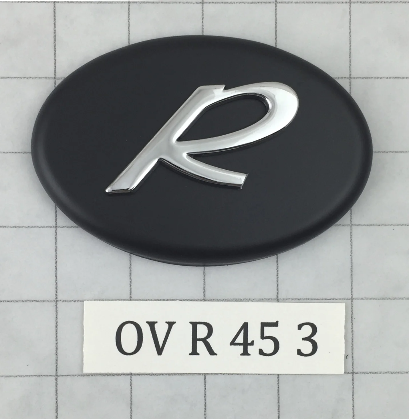 OV R 45 3 Toyota Corolla Rear Emblem cover 4.5" x 3"