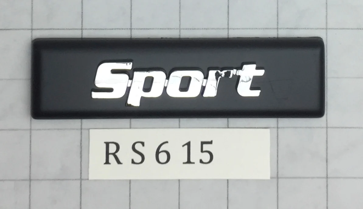 R S 6 15 Rear car model cover Rectangular 6" x 1.5"