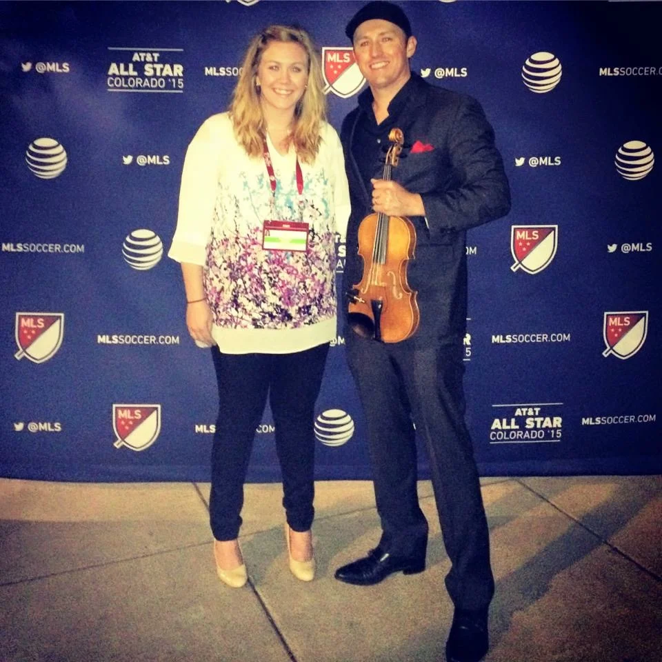 Josh Vietti at the Major League Soccer AT&T ALL STAR event in Denver, Colorado