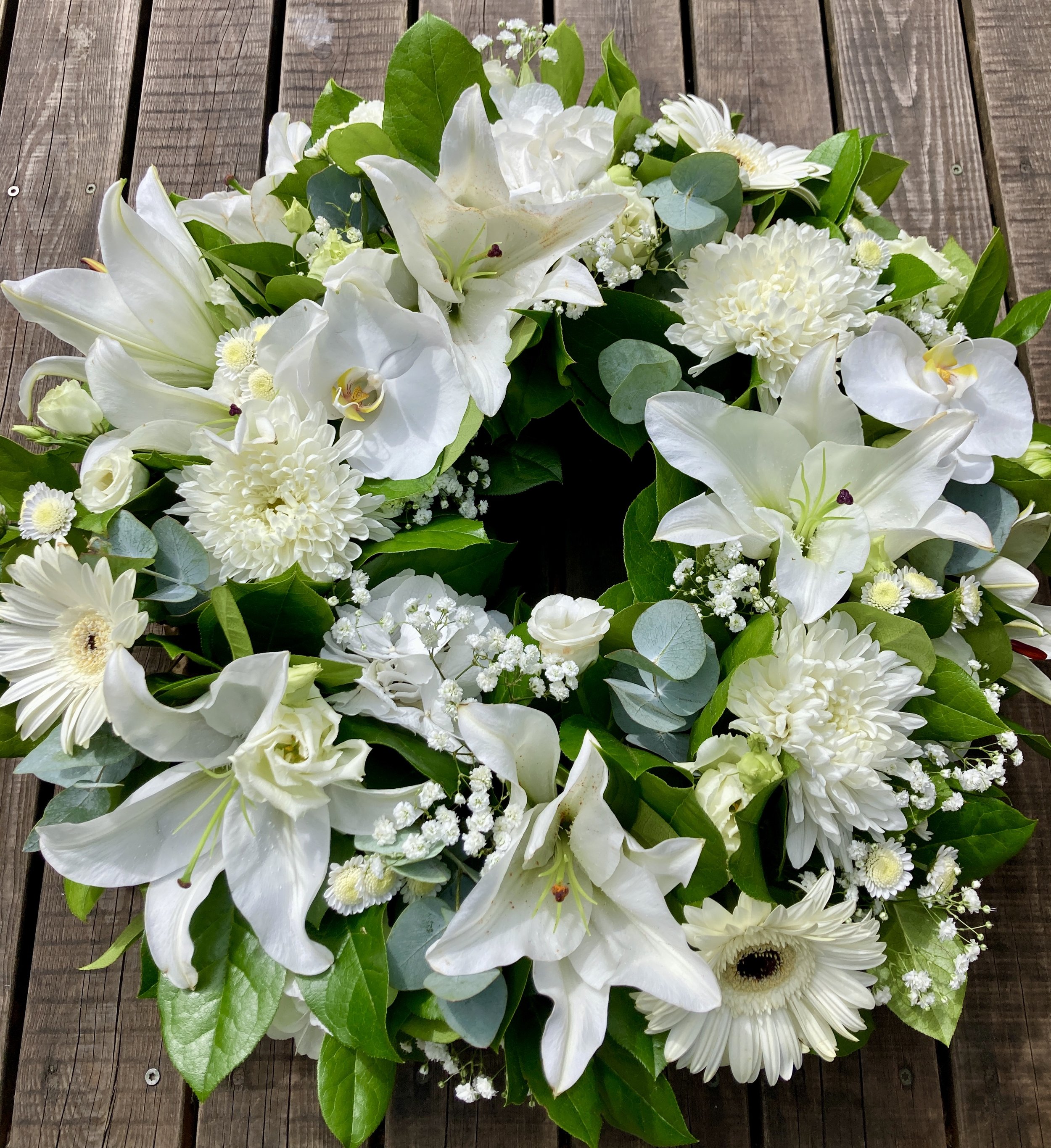 Funeral flower wreath for delivery in Cork City