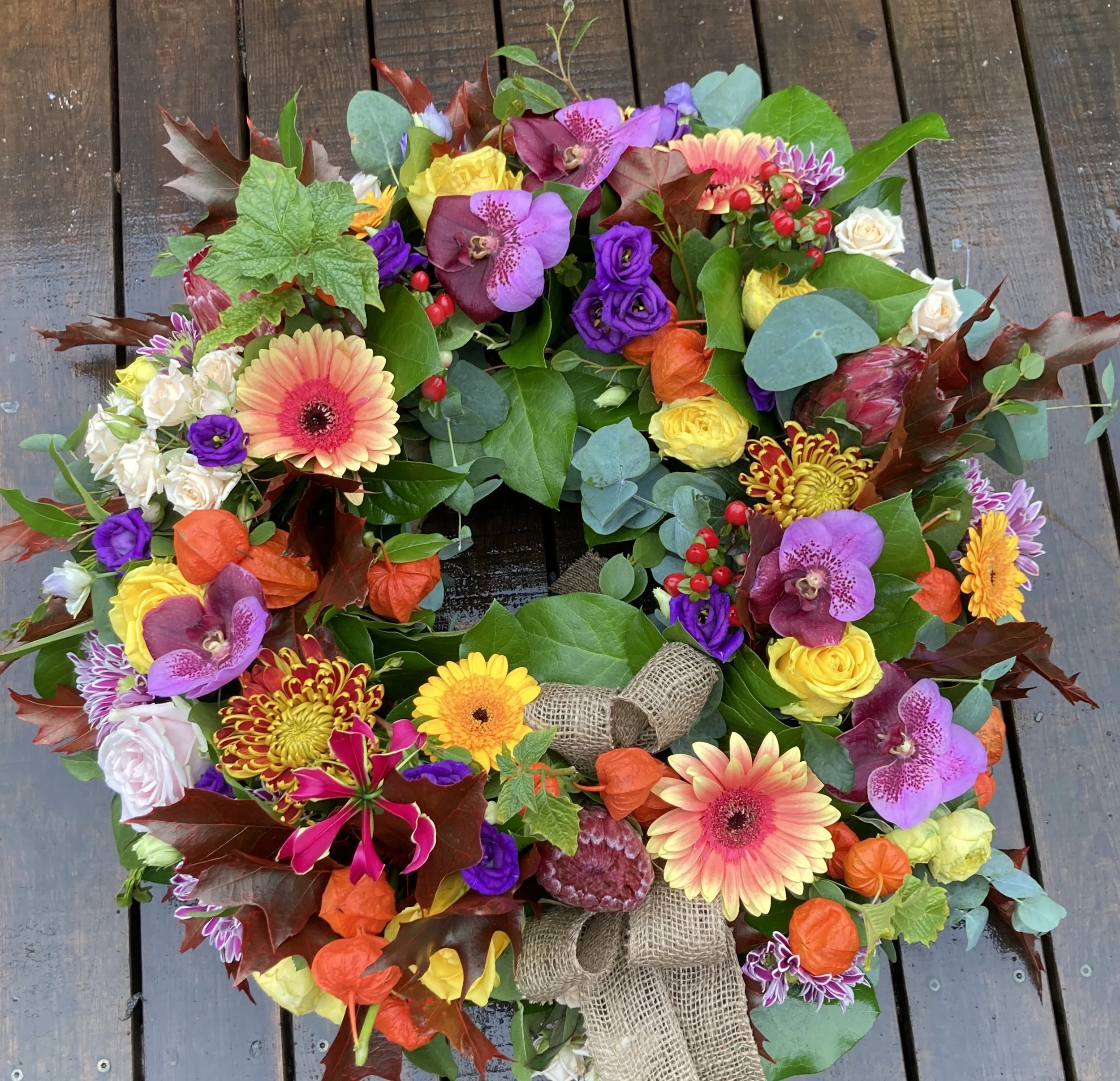 Funeral flower wreath for delivery in Cork City
