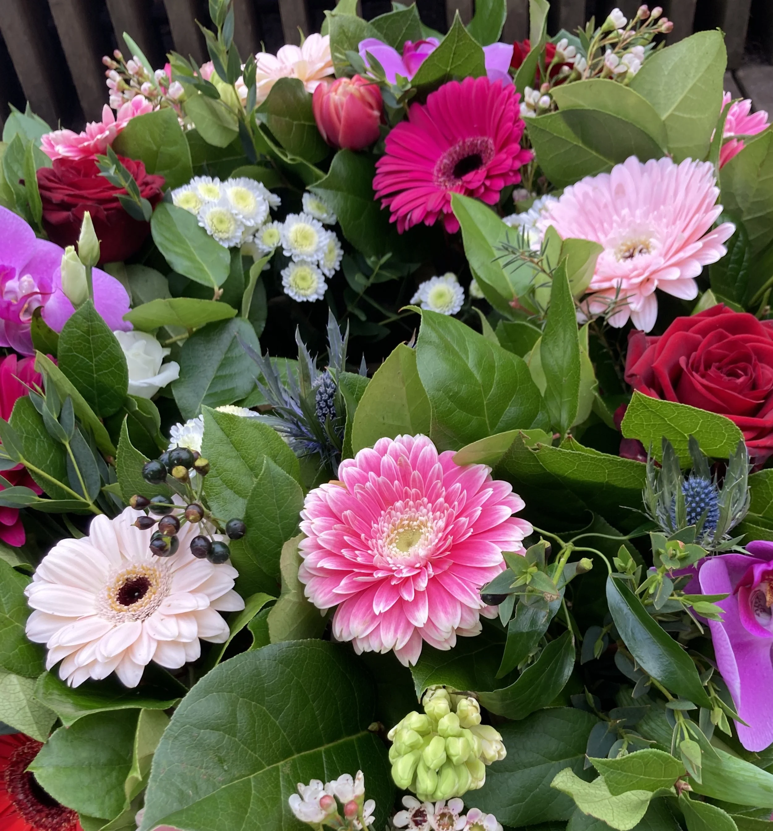 Pink Funeral flower wreath for delivery in Cork City