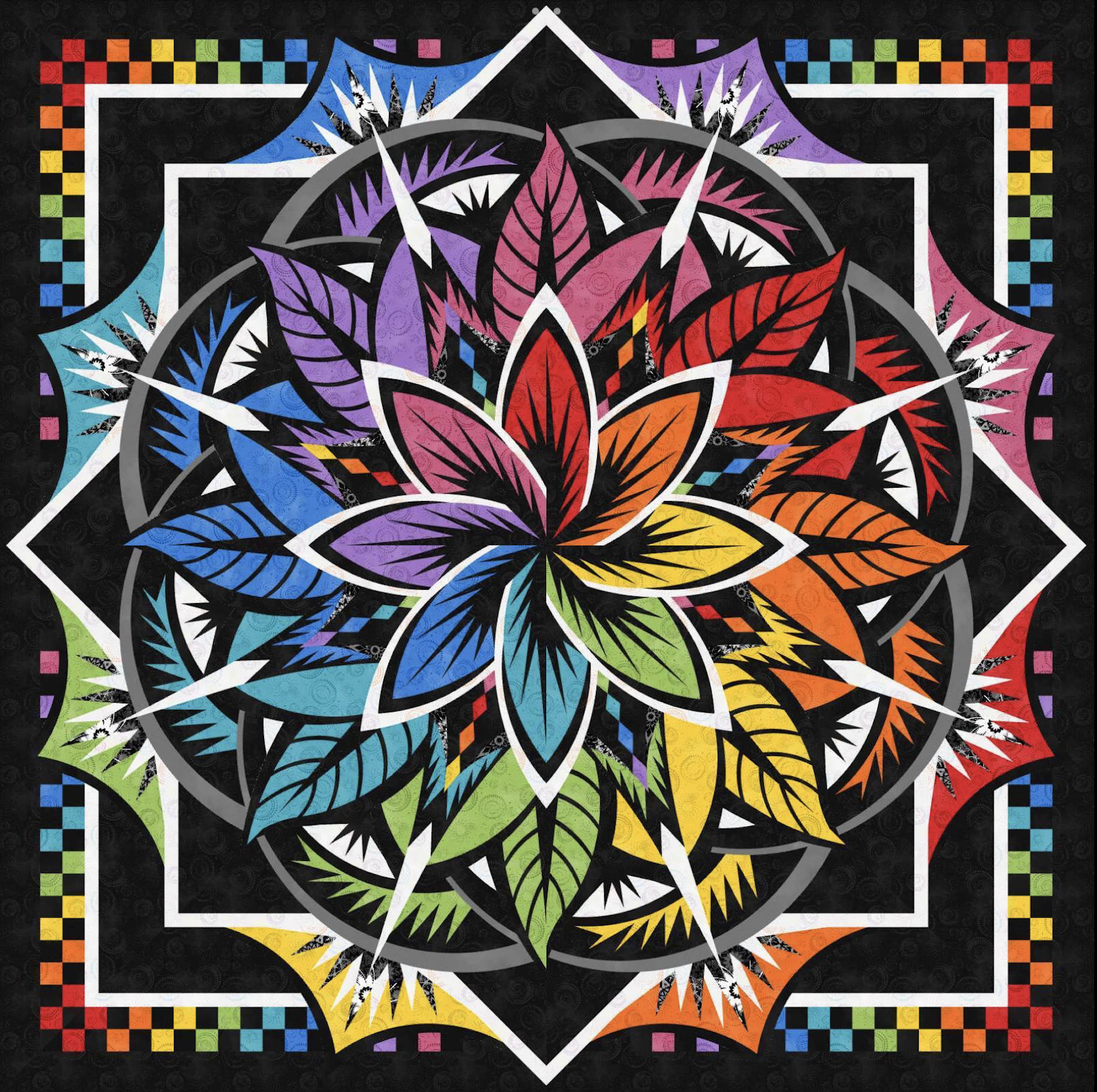 Jungle Magnolia Technique of the Month- Quiltworx - Judy Niemeyer