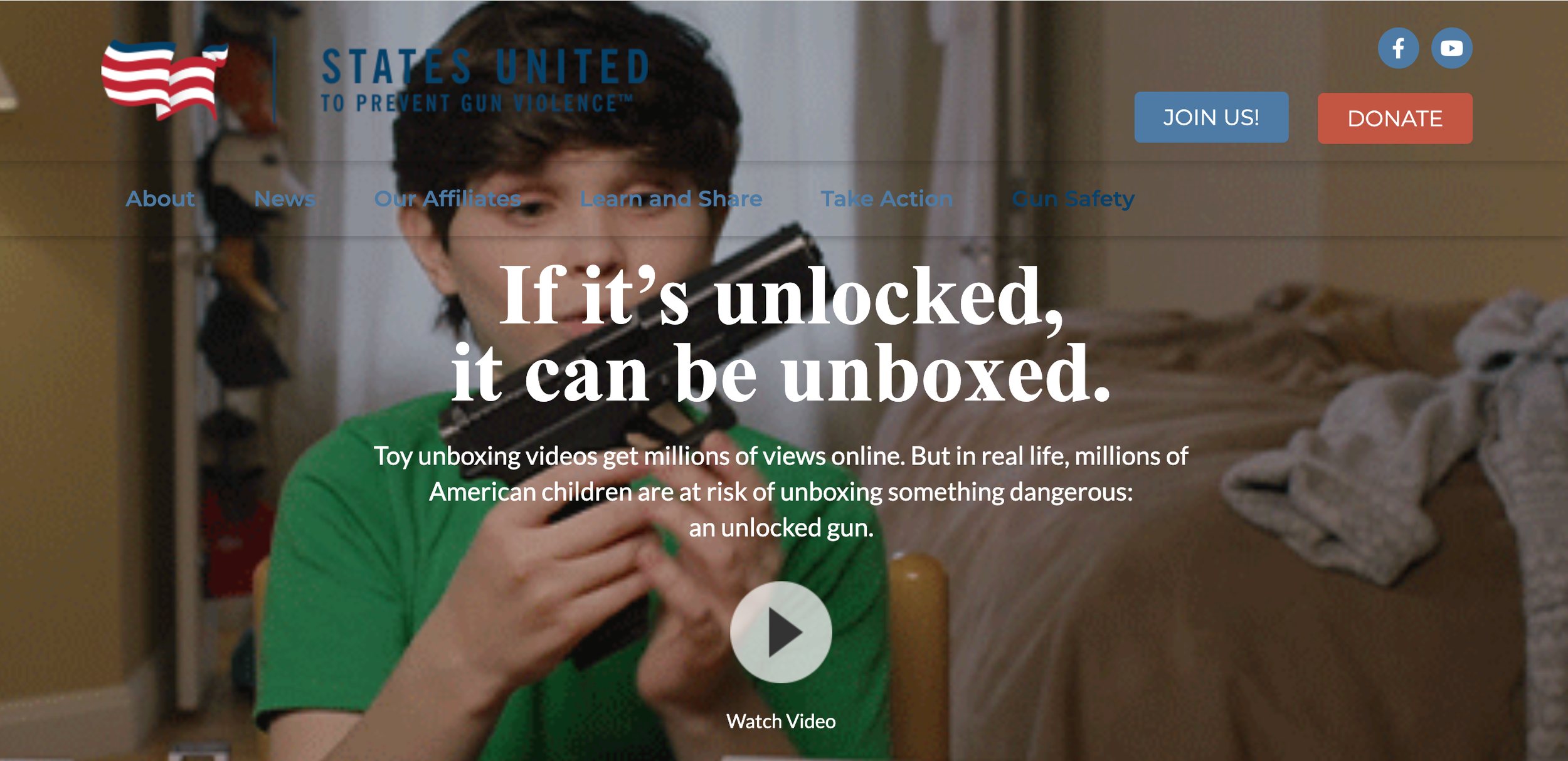 The website