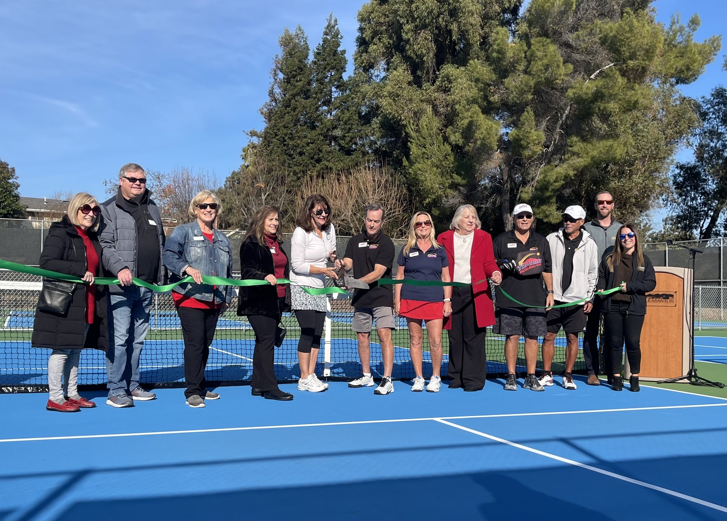  Ribbon-cutting six new pickle ball courts December 2022 