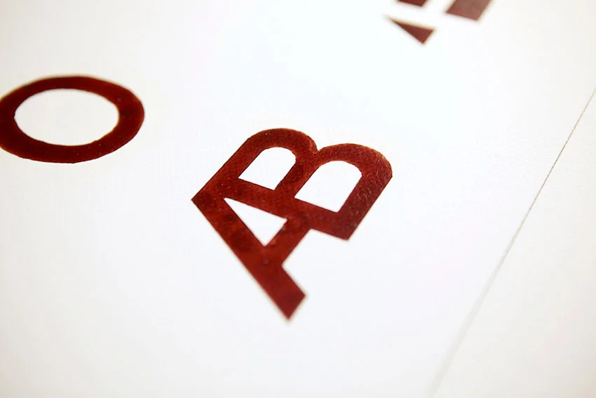 AB Blood Type Typography