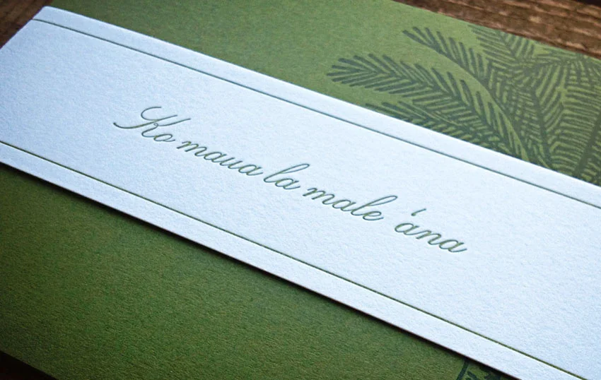 Sweetwater Letterpress invitation