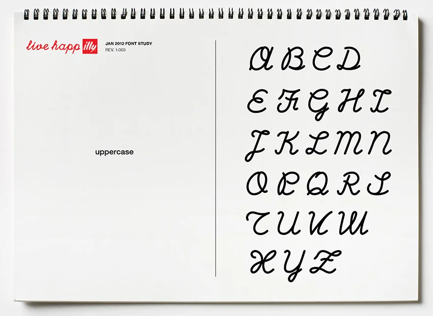 illy brand font exploration