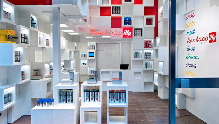illy shop in Milan