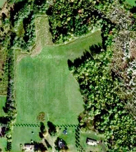  Well it doesn’t look like this anymore. Now  ow there is an orchard and two very large gardens and a driveway and a building site and a shed and the beginnings of a spiral herb garden. It was quite beautiful when it was naked. Now it’s beautiful in 