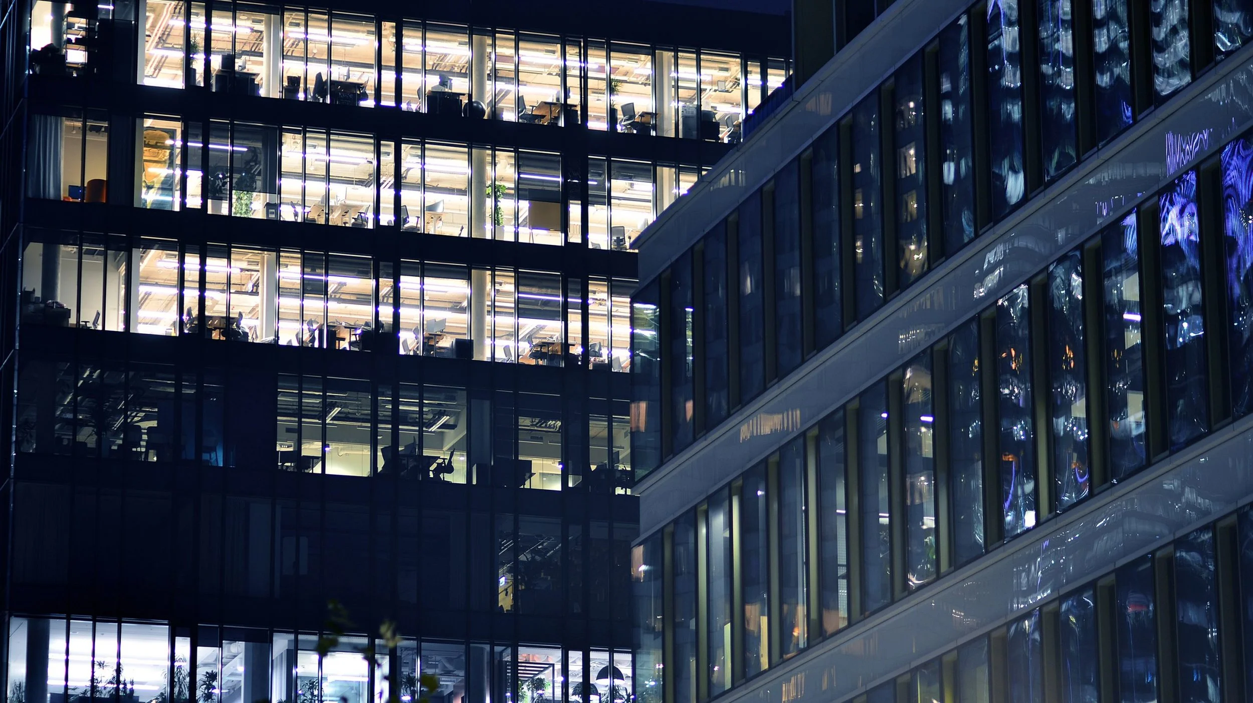 Office windows AV Screen Mask by London Window Films