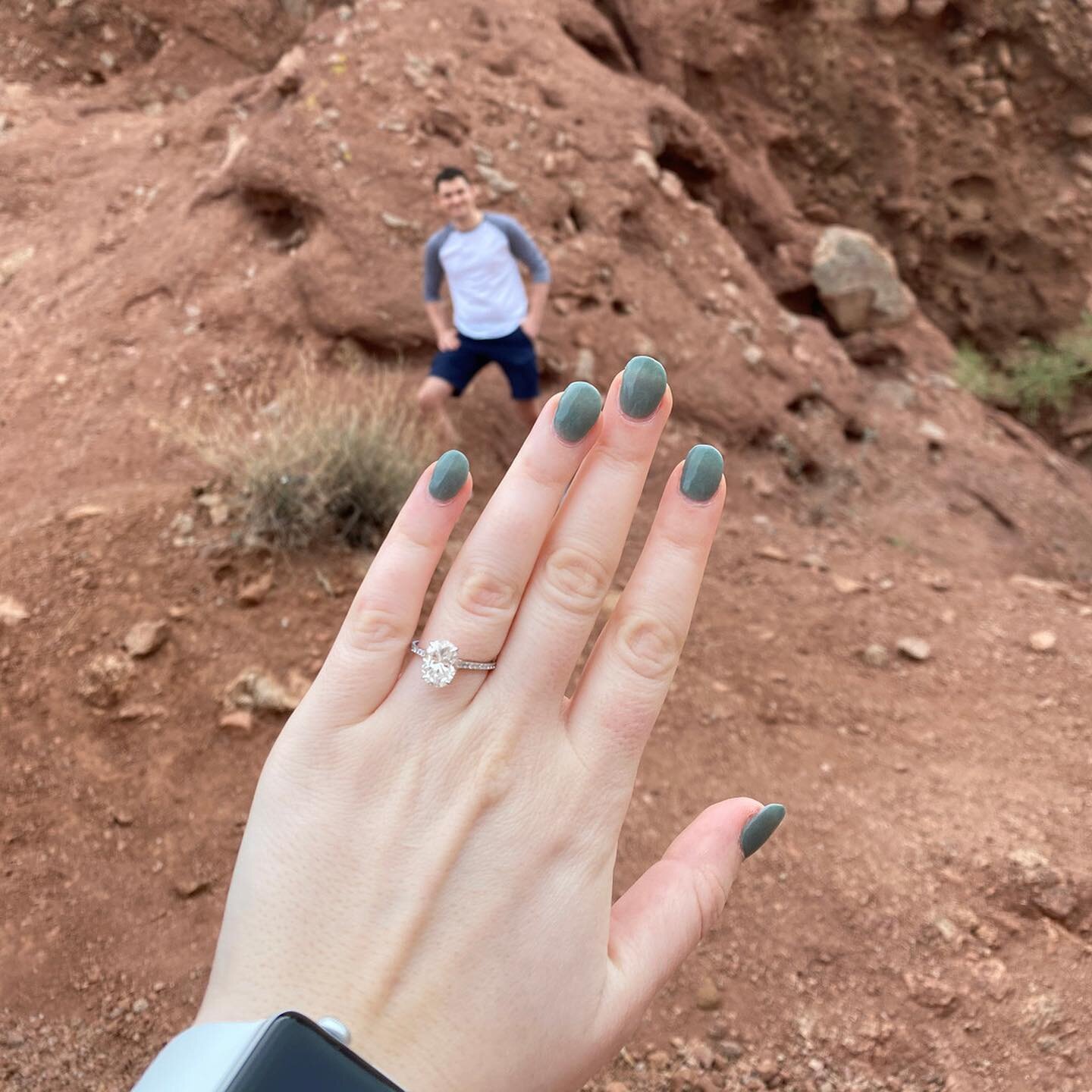 &quot;We like to collect rocks from places we&rsquo;ve traveled as a cheap souvenir, so we decided we would choose one from the highest peak we climbed in Arizona that day. Once we arrived at the top, Kendall presented a completely different kind of 