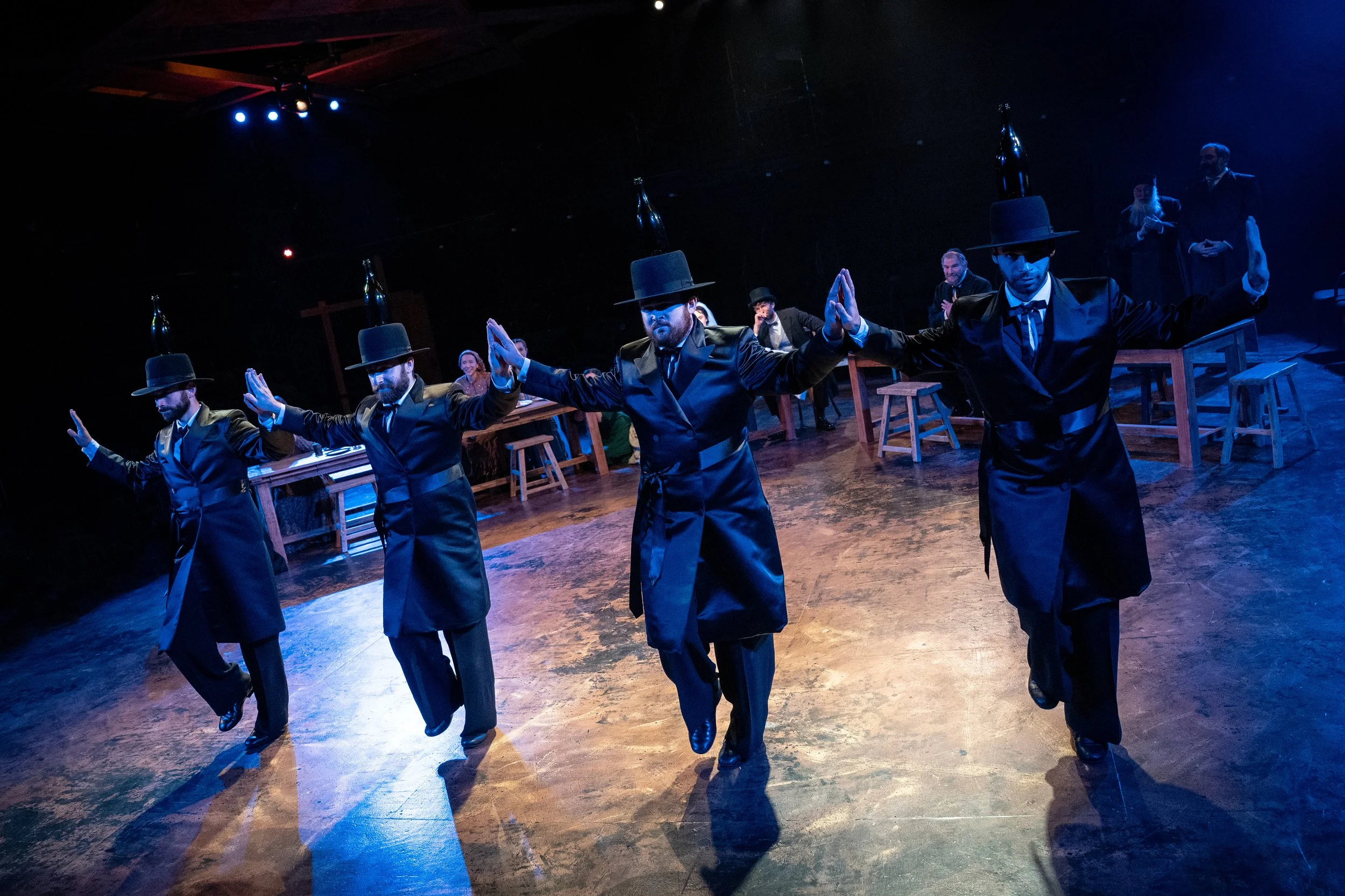 11.	Stephen Russell Murray (Mendel), Joseph Fierberg (Mordcha), Reagan Pender (Avram), and Ariel Neydavoud (Perchik) in Fiddler on the Roof at Signature Theatre.jpg