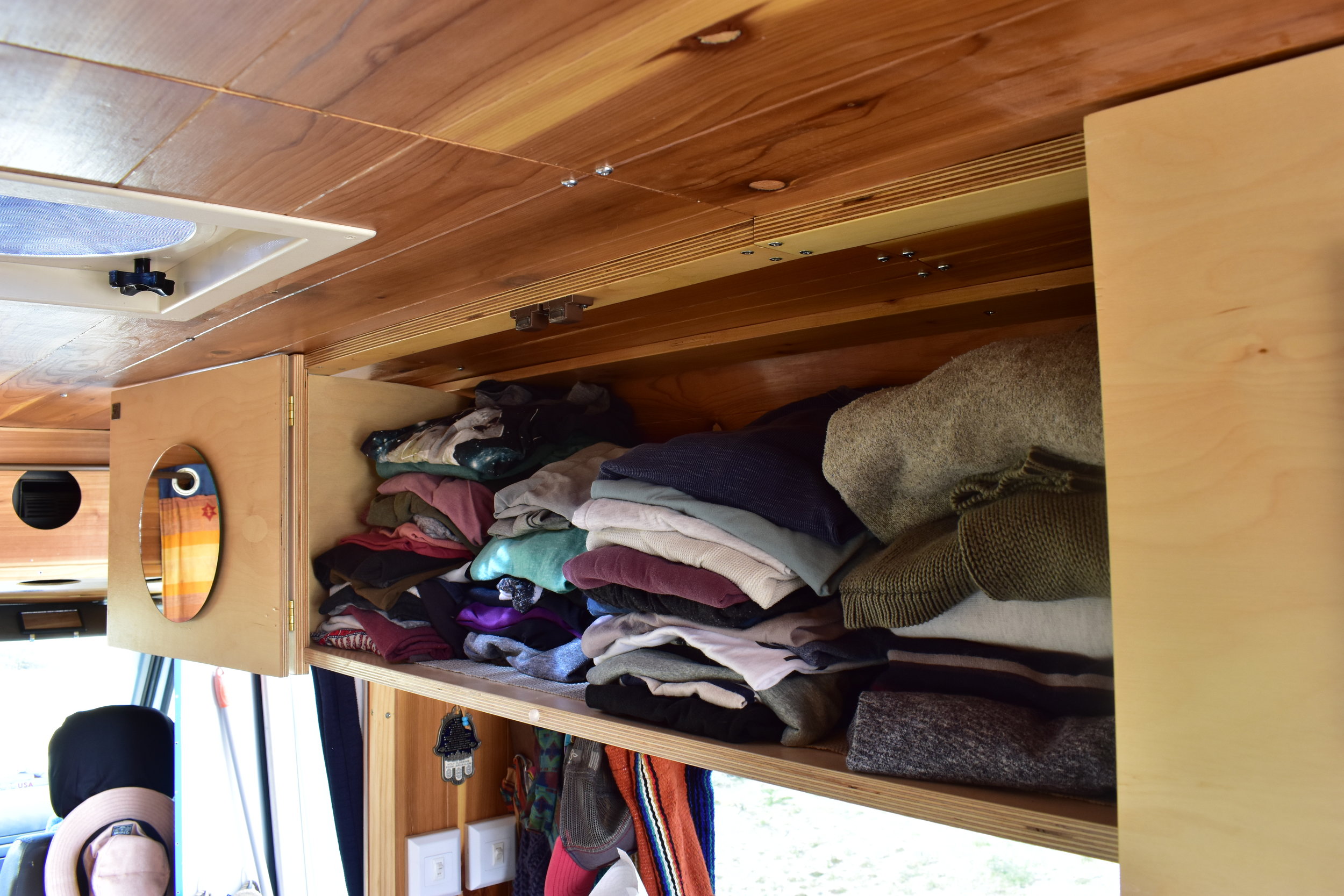 This is all the space we have for clothes. 