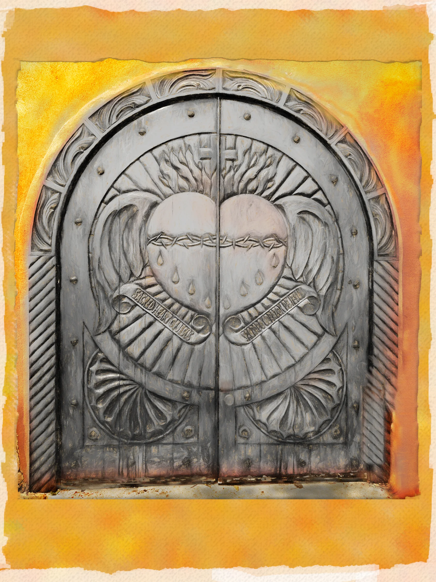 "All Are Welcome," Door Detail, Chimayo, New Mexico