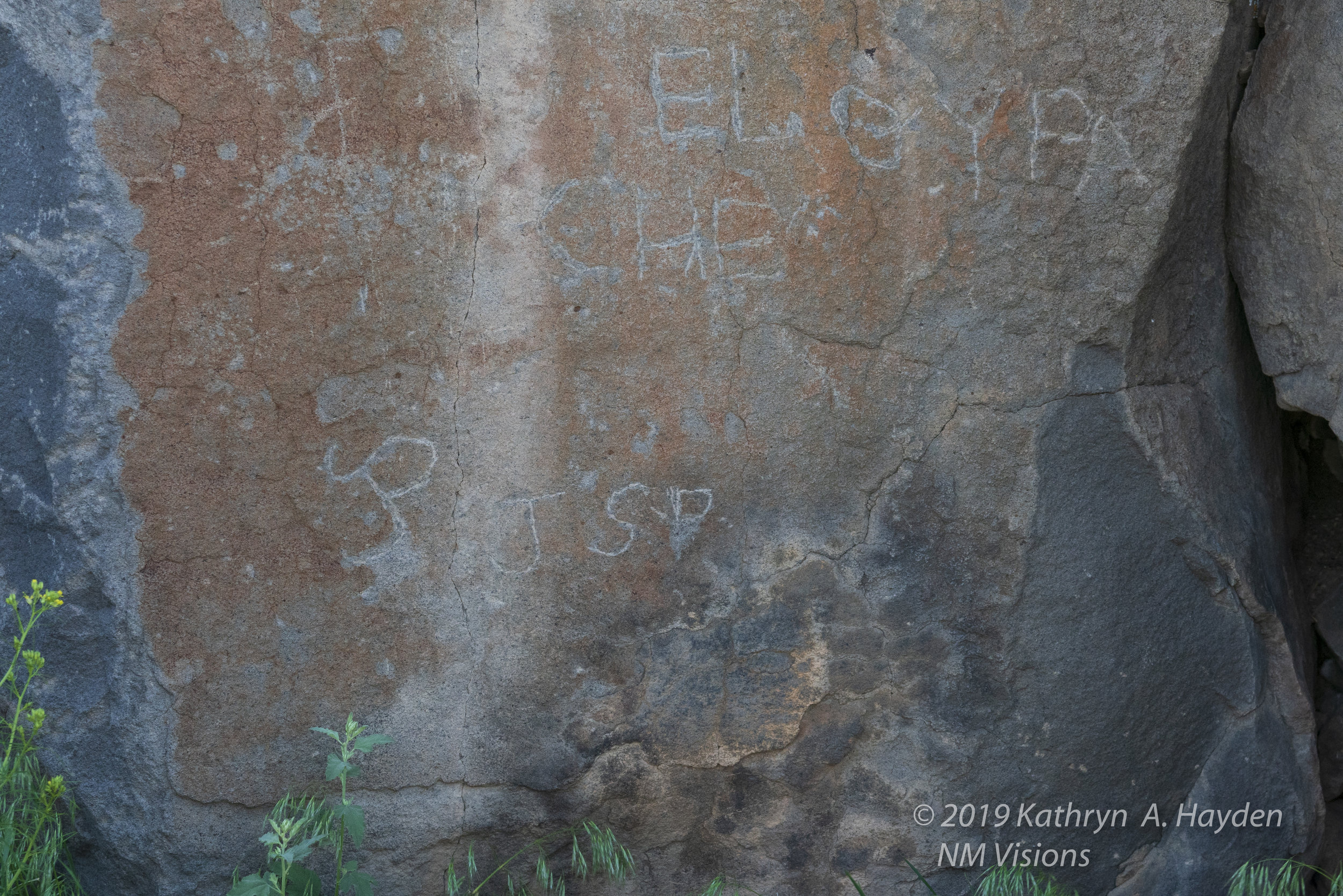  Robert explained that the markings on the rocks were often a combination of petroglyphs that were followed by shepherds that worked in the area. 