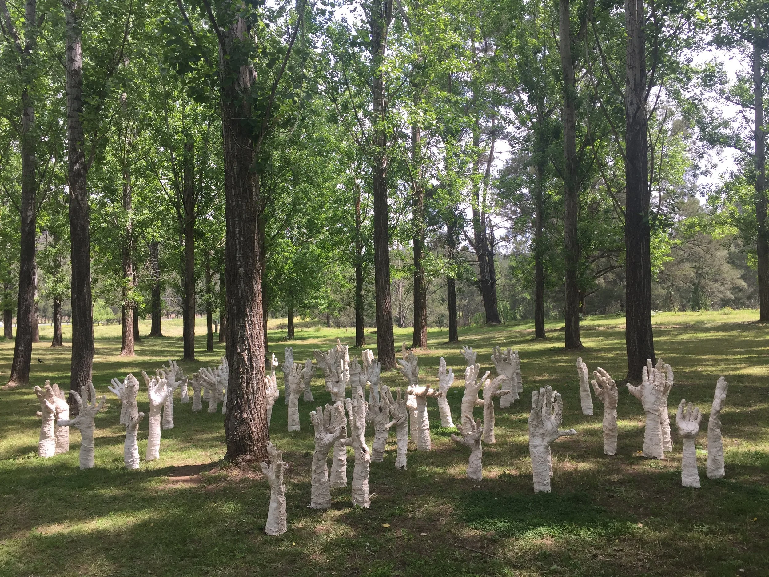 We are all Strangers (2016) installed at Sculptures in the Vineyards.