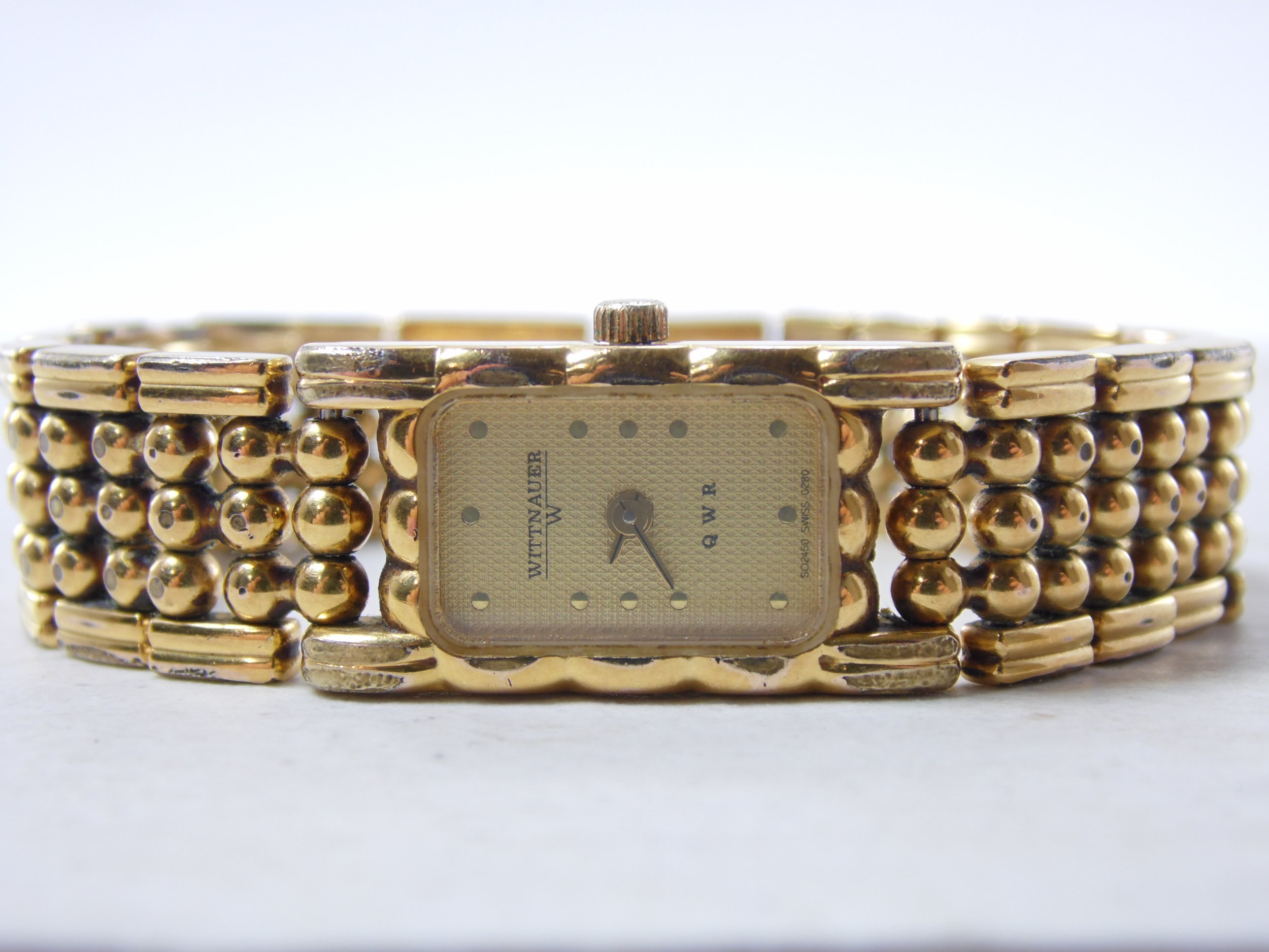Vintage Wittnauer QWR SO2450 0280 Gold-tone Ladies Swiss Watch ETA 280.002 