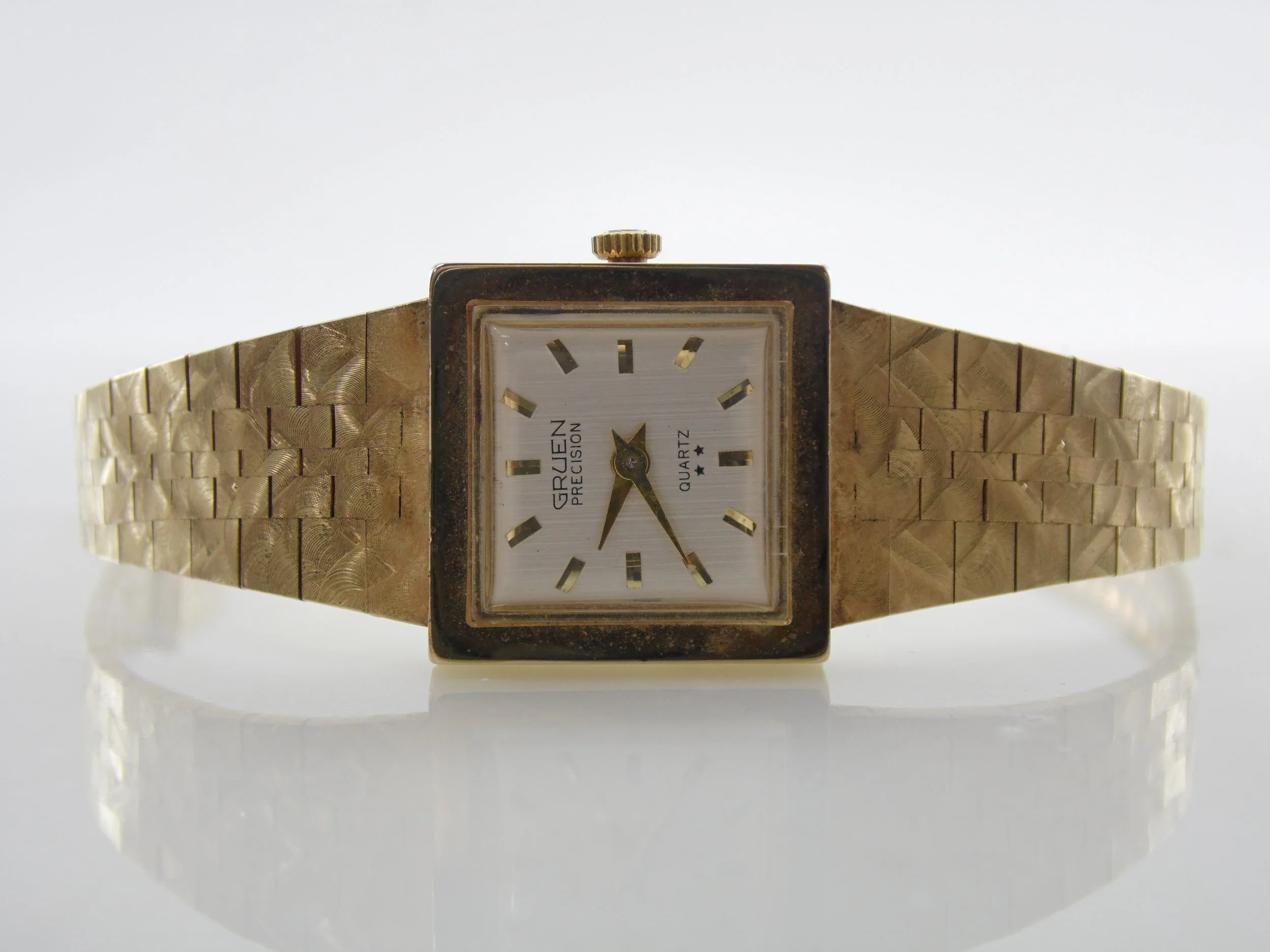Vintage Gruen Precision Womens Gold-tone Quartz Watch