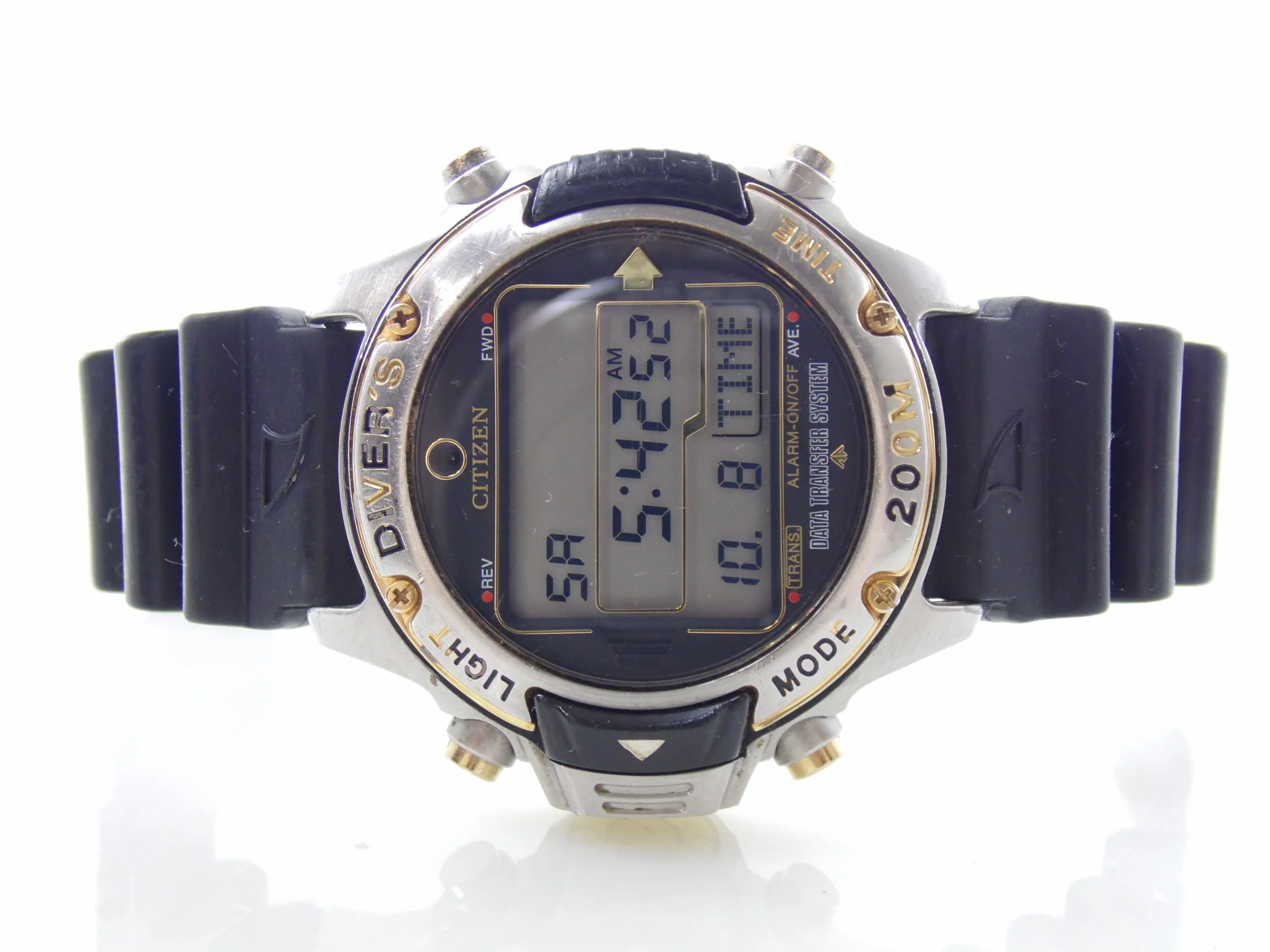 Rare Vintage Citizen Promaster D202-089821 Digital LCD Mens Diver Watch
