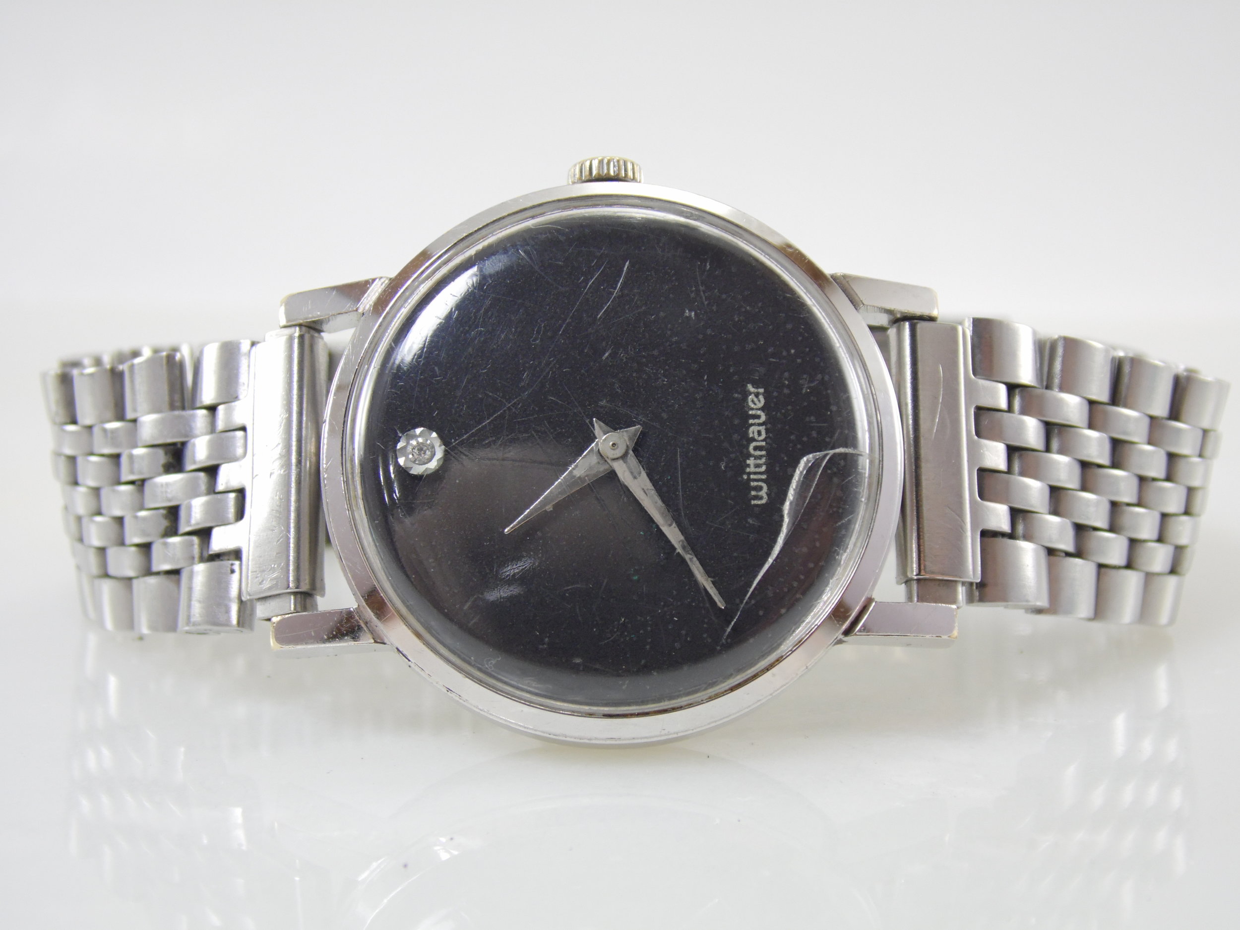 Vintage Wittnauer 17 Jewels Mechanical Windup Mens Swiss Watch for Parts or Repair C 11KS - 1 