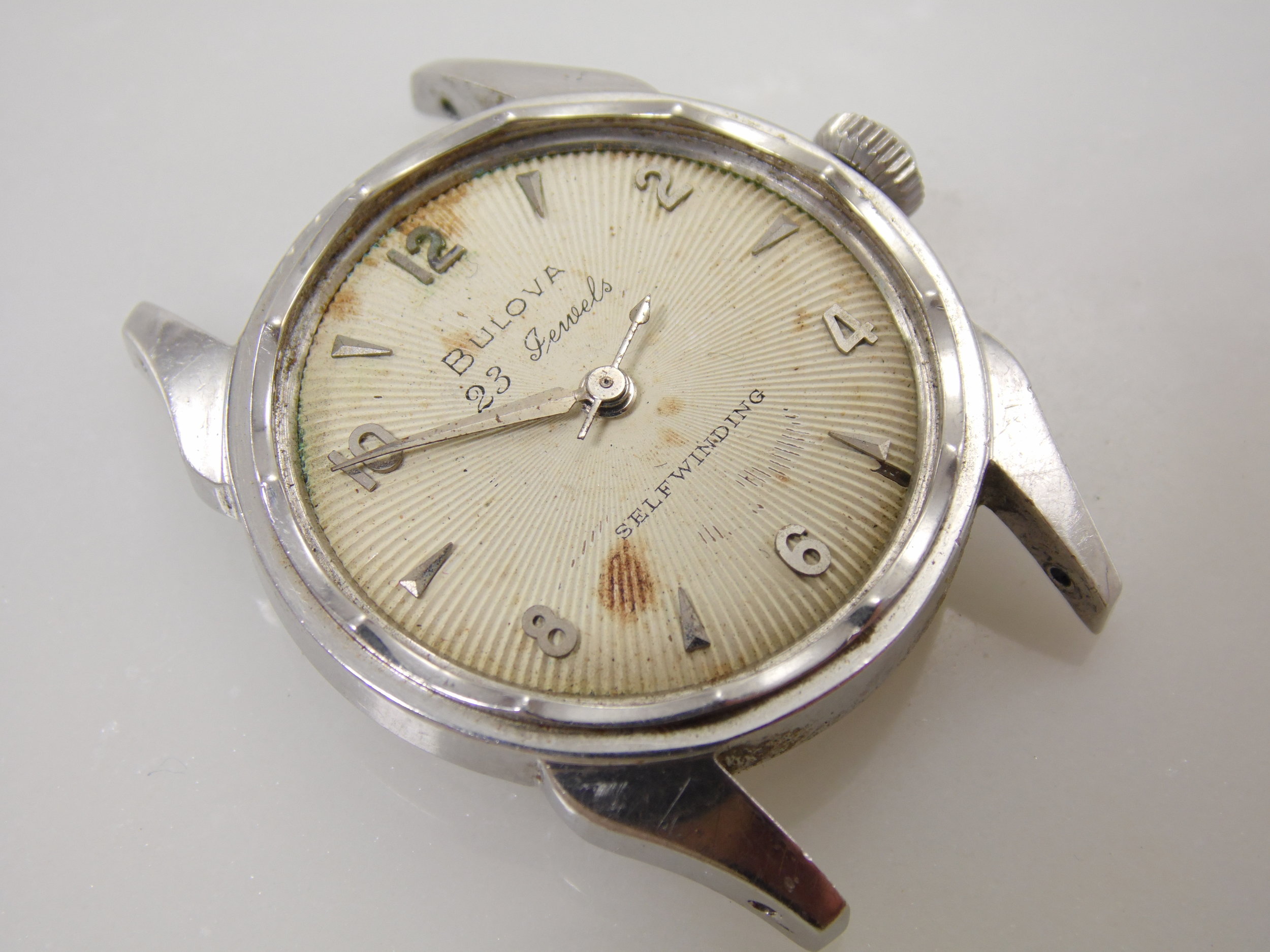 Vintage 1950's Bulova 23 Jewels Automatic Watch For Parts or Repair Running Condition 10BPAC Movement