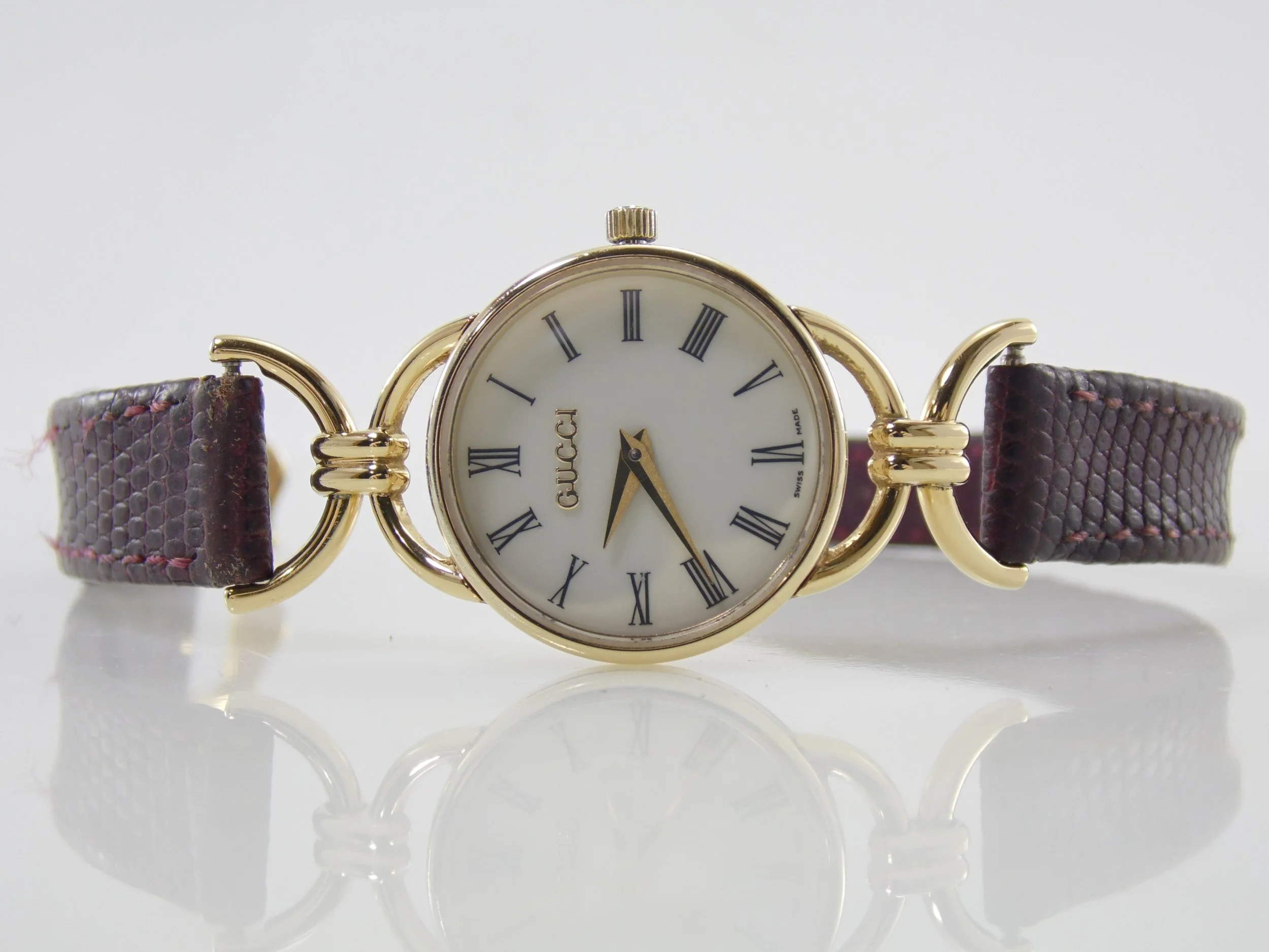 Vintage Gucci 6000.2.L Womens Unisex Swiss Quartz Watch ETA 980.003