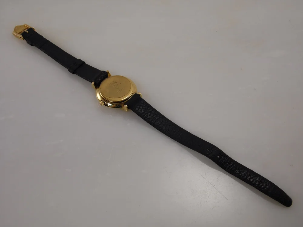 Gucci Watch 14k Gold w Leather Band M.O.P. Face Gucci Women main image 4