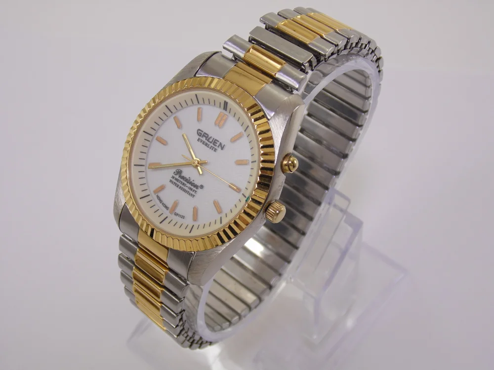 Vintage Gruen Precision 219-D259 Two Tone Gold & Stainless  display picture 1