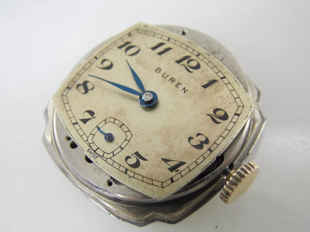 Rare Vintage 1940's Buren Grand Prix Swiss 17 Jewels Mechanical