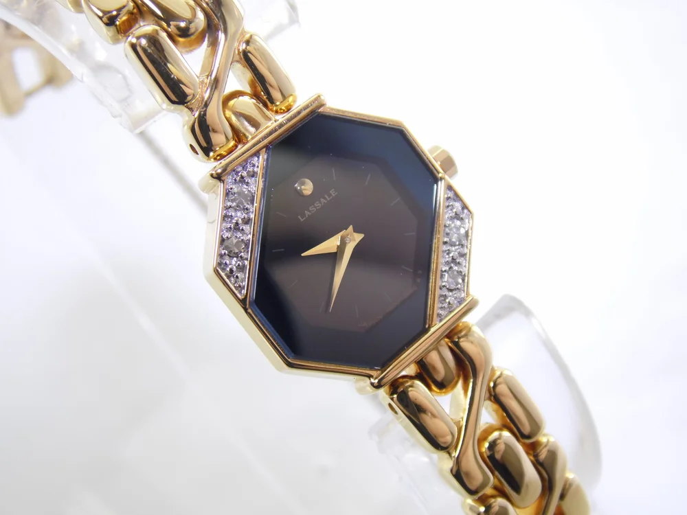 Super Rare Vintage Seiko Lassale Black & Gold Genuine  display picture 3