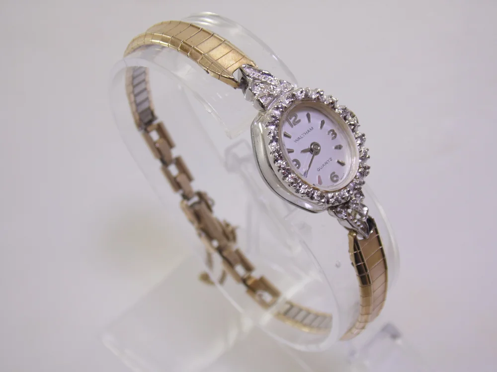 Women’s Waltham stainless steel watch is Gold/Silver with beautiful Gemstones Waltham | Accessories | Womens Waltham Stainless Steel Watch  main image 4