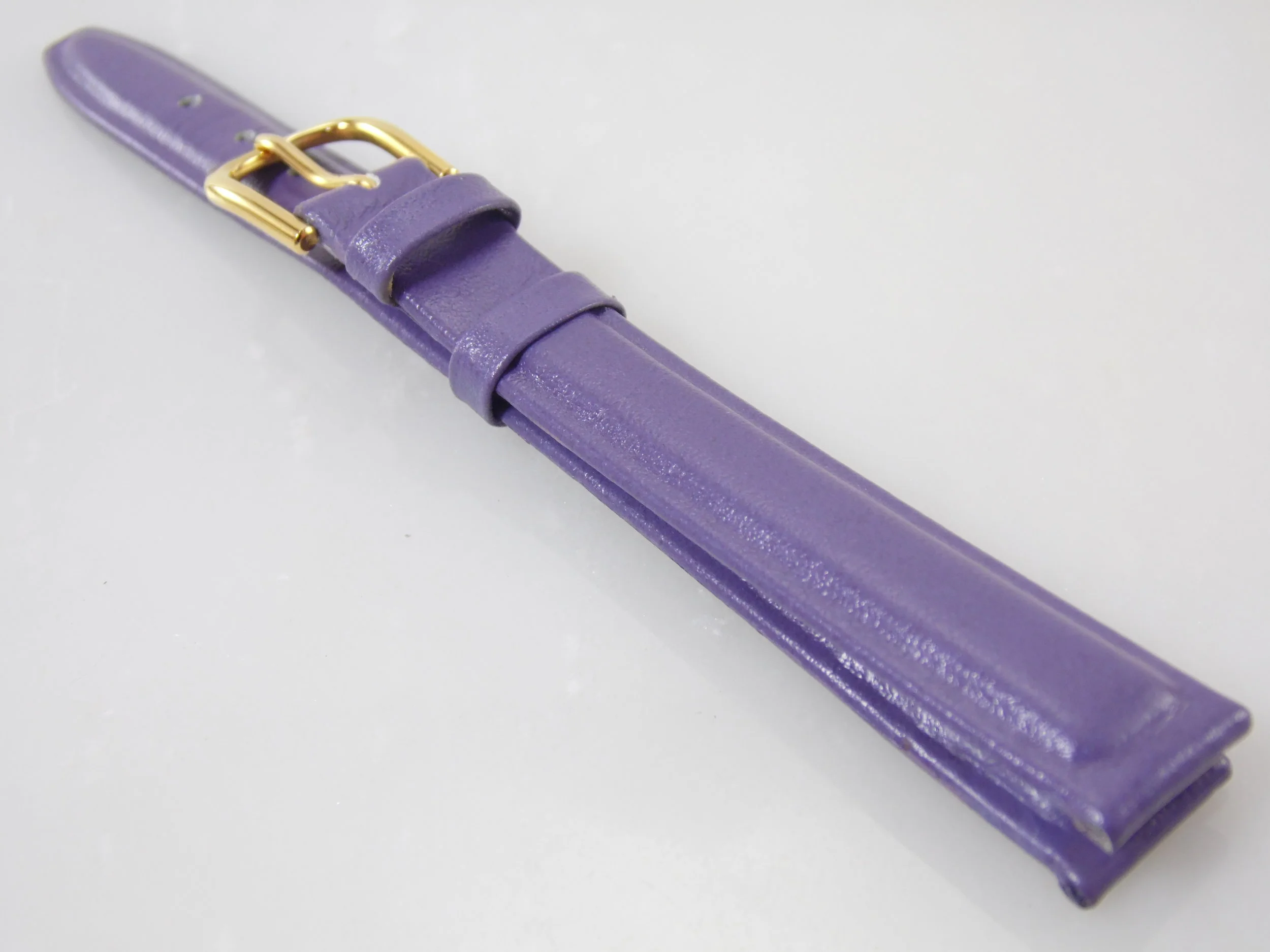 12mm 7in/17.8cm Regular Length Vintage NOS Speidel Purple Genuine Calfskin Leather Watch Band Strap Stk#R20091241LIL
