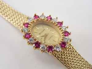 Rare Vintage Nicolet Cubic Zirconia & Genuine Ruby Womens  display picture 2