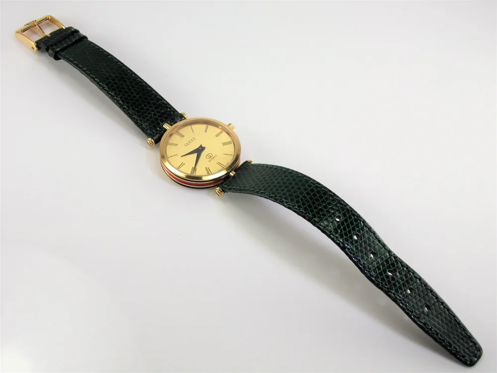 Rare Vintage Red Green & Gold Authentic Gucci 2000M Mens  display picture 2