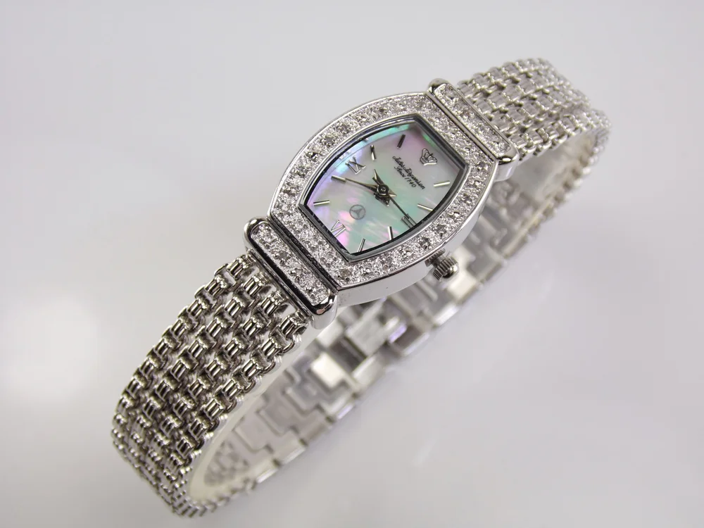 Vintage Womens Ladies Silver Stainless Steel Jules Jurgensen  display picture 3
